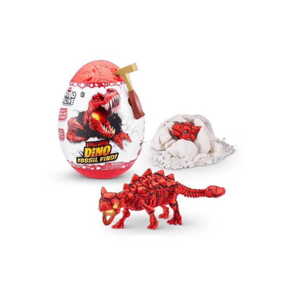 Jeu de fouille - ZURU - ROBO ALIVE Volcano Fossil Find S2 - Fossiles d