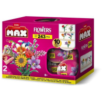 Set de construction - ZURU - Long Flowers - 243 pieces max - 10 design