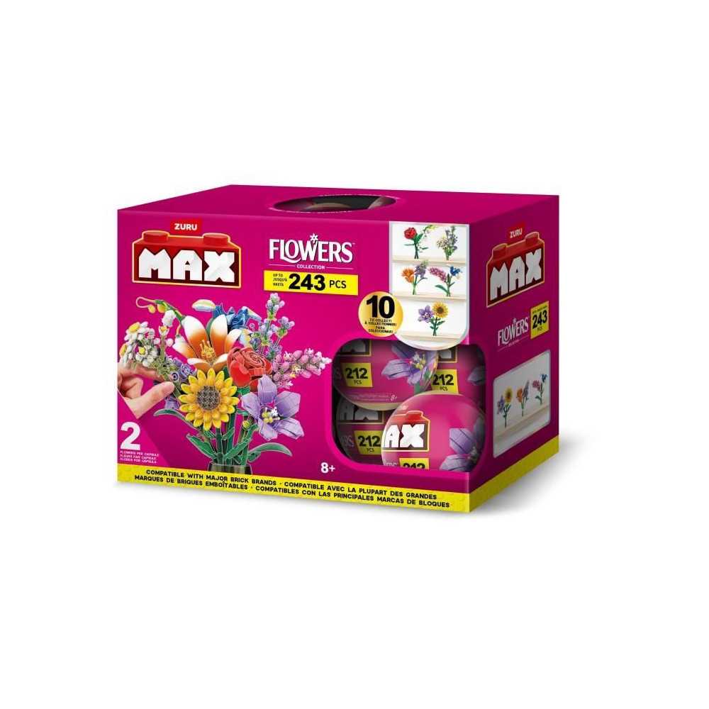 Set de construction - ZURU - Long Flowers - 243 pieces max - 10 design