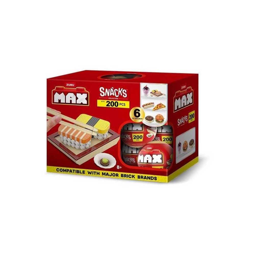 Set de construction - ZURU - Snack - 200 pieces max - 6 snacks - Burge