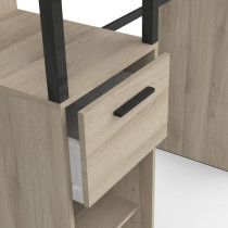 Kit dressing - GARY - Chene Kronberg / Noir mat - 159,8 x 49,5 x 200,3