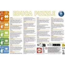 Puzzle - EDUCA - Petit Ours Brun : Ensemble de 2 puzzles de 48 pieces