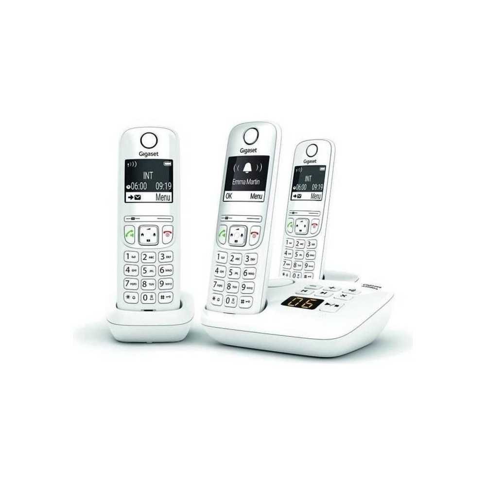 Téléphone Fixe AS690 A Trio Blanc - GIGASET - Monochrome - 20 tonali