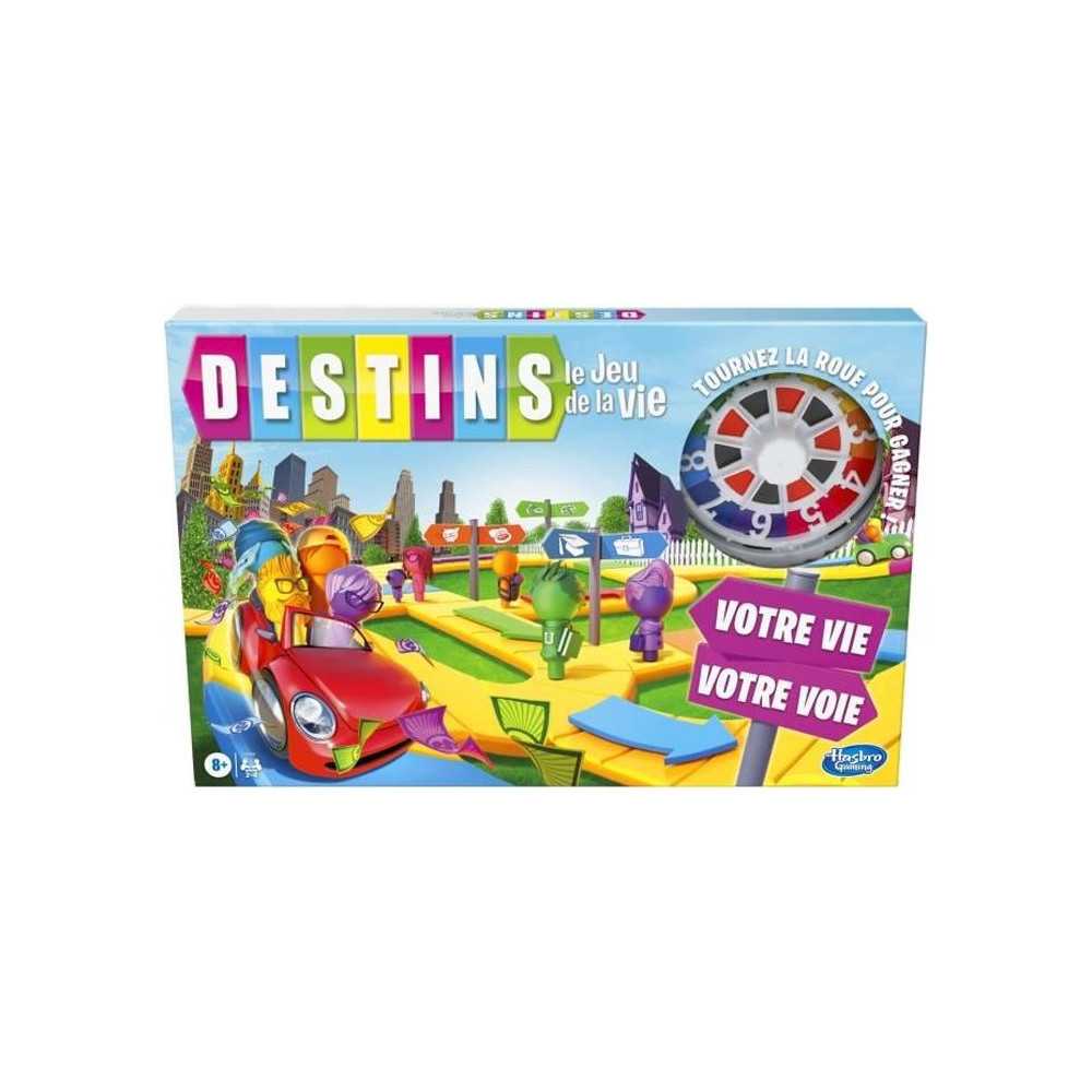 Destins Le jeu de la vie, Jeu de plateau pour la famille, 2 a 4 joueu