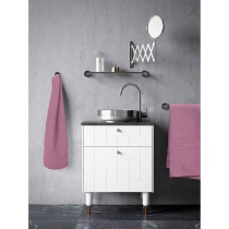 Lot de 2 serviettes - LOVELY HOME - 2 Draps de douche 70 x 140 cm - Ro