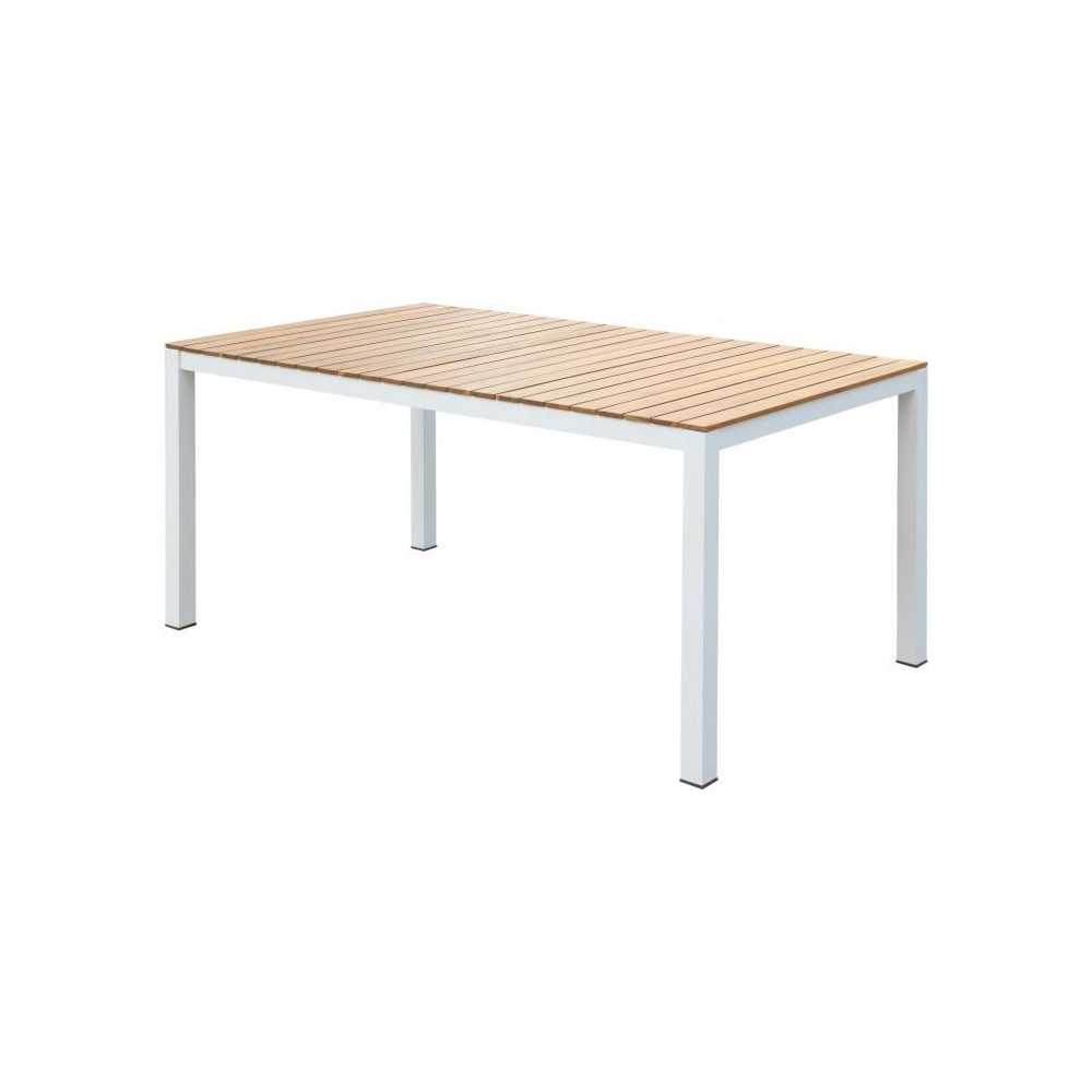 Table de jardin rectangulaire en bois d'Acacia - 6 personnes - l160 x