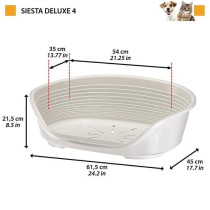FERPLAST Panier pour chien plastique SIESTA Deluxe Taille 4 - 61,5x45x