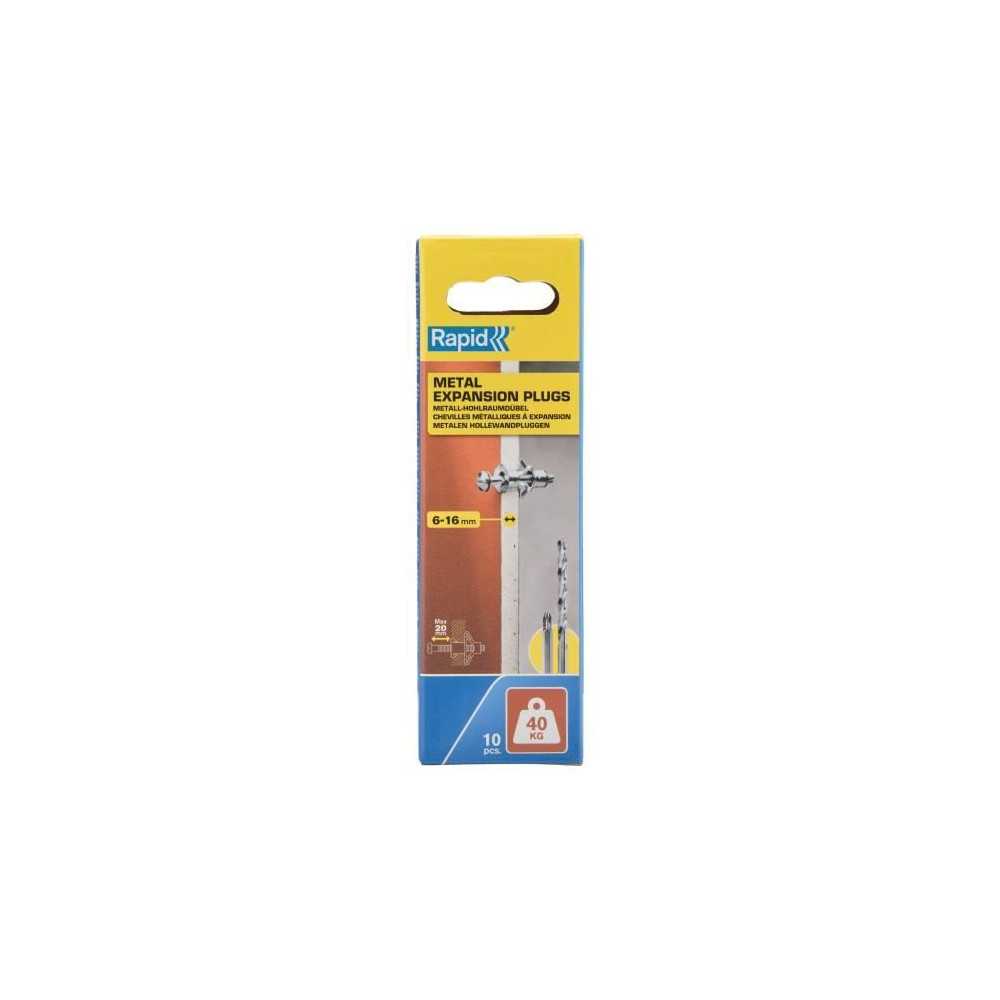 Bouchons d'expansion métalliques - Rapid - Modele 5001549 - Ø11x37 -