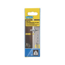 Blister de 10 pcs. bouchons d'expansion métalliques ø13x52 vis m6x63