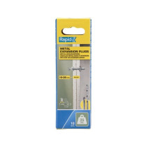 Blister de 10 pcs. bouchons d'expansion métalliques ø8x46 vis m4x55