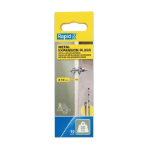 Blister de 10 pcs. bouchons d'expansion métalliques ø8x32 vis m4x40