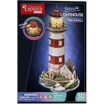 Puzzle 3D lumineux - Phare - Jeu de construction - EXPLORA - 72 pieces