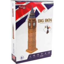 Puzzle 3D - Big Ben - Jeu de construction - EXPLORA - 44 pieces - Des