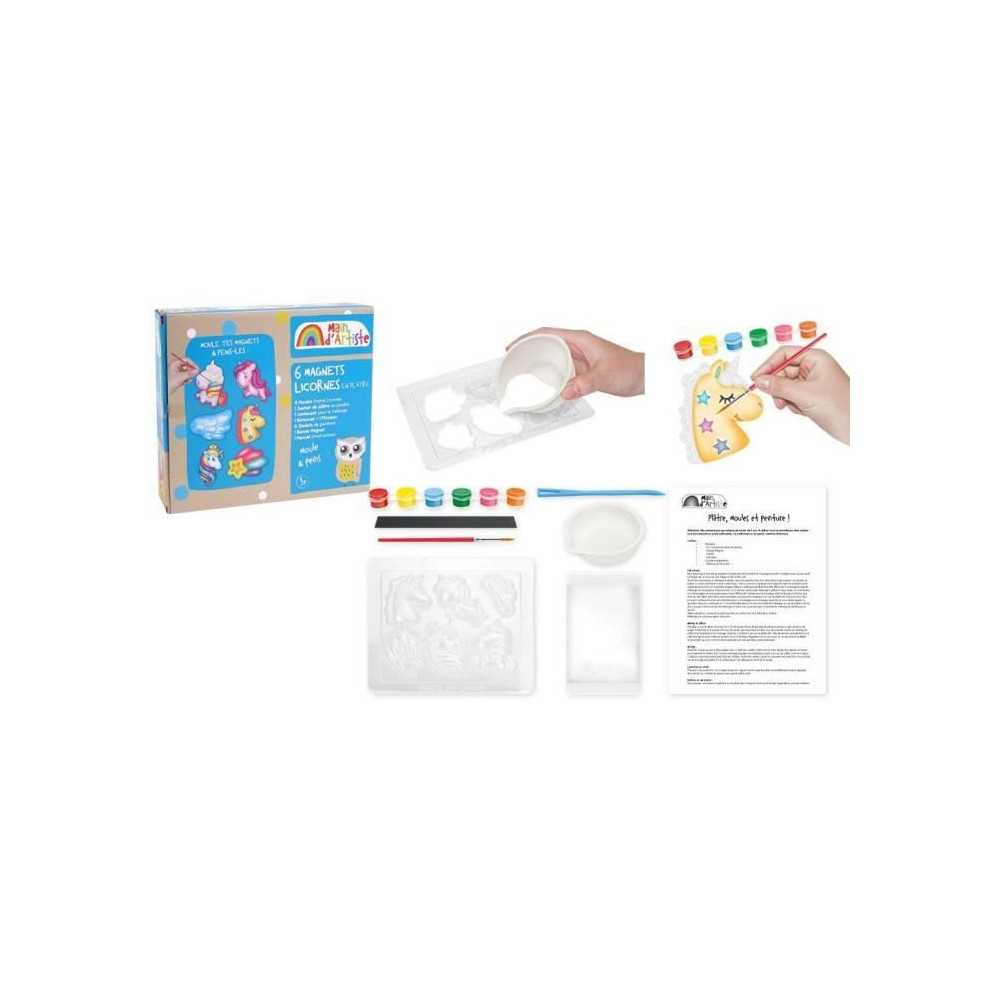 Kit de création de magnets Licorne - Loisir Créatif - MAIN D'ARTISTE