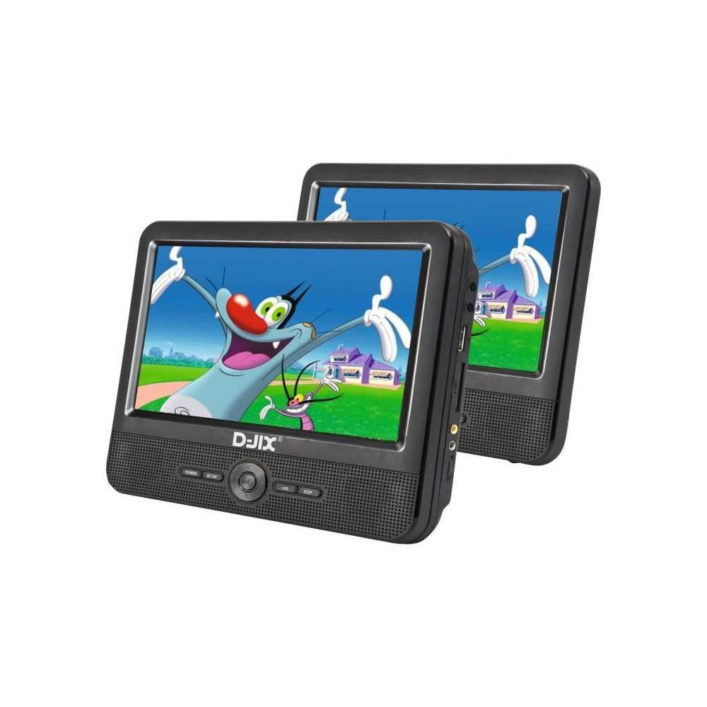 Lecteur DVD portable DJIX PVS906-50SM 9 - Double écran - Autonomie 2h