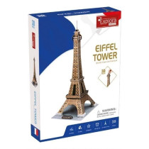 Puzzle 3D - Tout Eiffel - Jeu de construction - EXPLORA - 39 pieces -