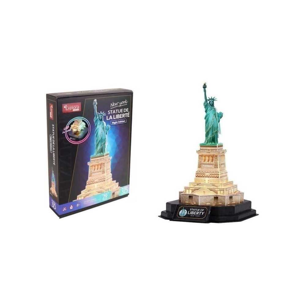 Puzzle 3D lumineux - Statue De La Liberté - Jeu de construction - EXP