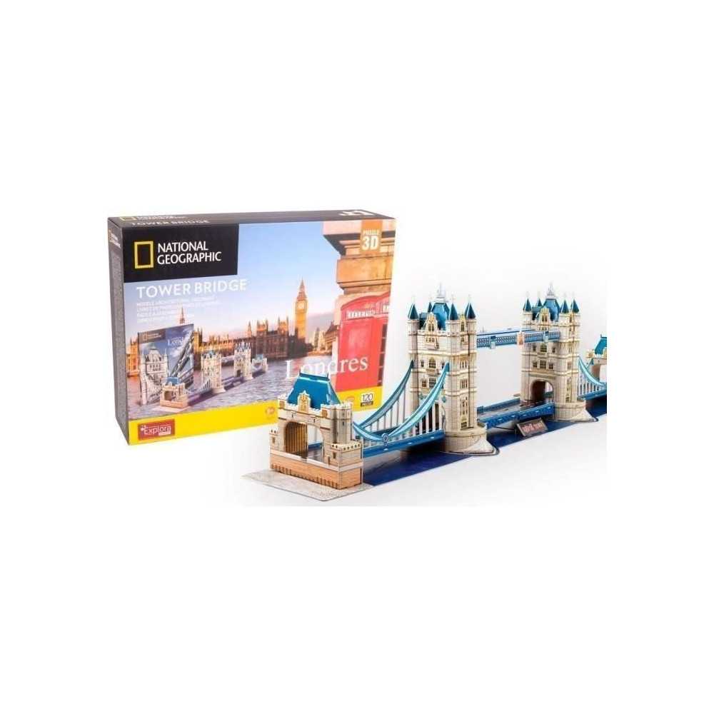 Puzzle 3D - Tower Bridge - Jeu de construction - EXPLORA - 120 pieces