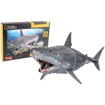 Puzzle 3D - Grand Requin Blanc - Jeu de construction - EXPLORA - 72 pi