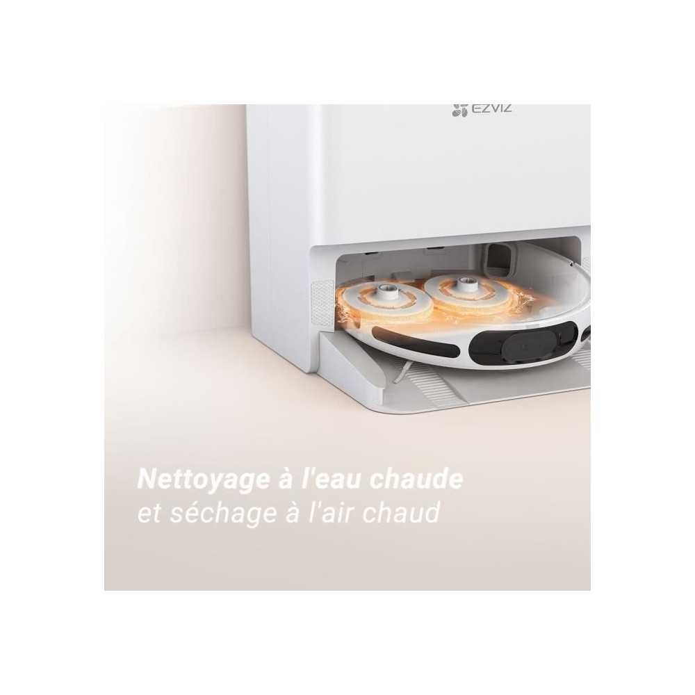 EZVIZ RS20 Pro - Robot Aspirateur avec Serpilliere - Brosse Latérale