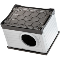 Niche - FERPLAST - PETVILLA 60 - 54 x 43 x 38,5 cm - Blanc / Gris