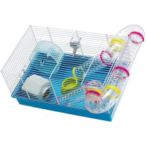 Cage - FERPLAST - PAULA TUBE LINE - 46 x 29,5 x 24,5 cm - Bleu