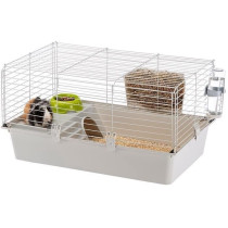 Cage - FERPLASTE - CAVIE 80X1 - 77 x 48 x 42 cm - Gris clair