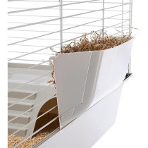 Cage - FERPLASTE - CAVIE 80X1 - 77 x 48 x 42 cm - Gris clair