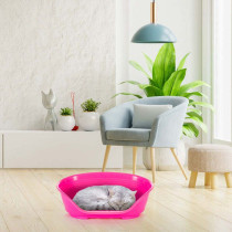 Panier-Corbeille SIESTA DELUXE Taille 2 - 49*36*17,5 cm - Fuschia -FER