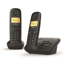 Téléphone Fixe GIGASET A 170 A Duo Noir - Répondeur - Écran rétro