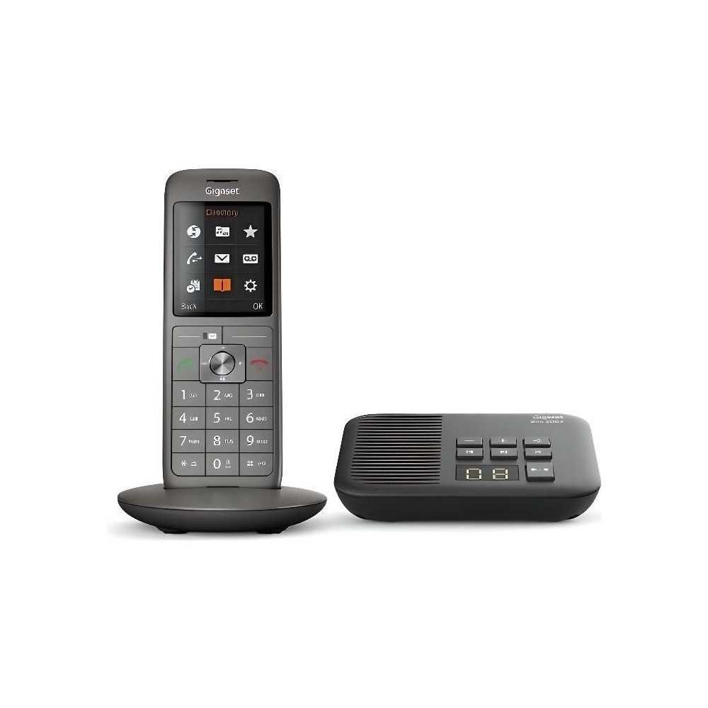Téléphone Fixe Gigaset CL 660 A Anthracite - Répondeur, écran coul
