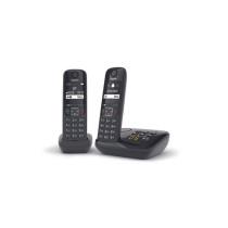Téléphone Fixe AS690 A Duo Noir - GIGASET - Répondeur 20 min - Main