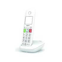 Téléphone Fixe GIGASET E290 Blanc - Grand écran et touches larges -