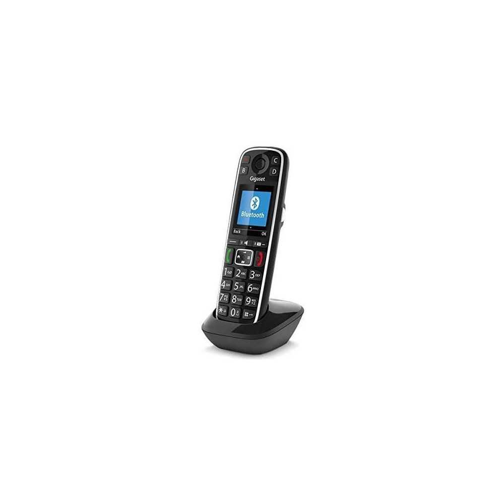 Téléphone sans fil Gigaset E720HX - Noir - 200 entrées - SMS - comp