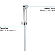 Ensemble de douche 1 jet avec support mural GROHE Vitalio Trigger Spra