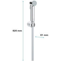 Ensemble de douche 1 jet avec support mural GROHE Vitalio Trigger Spra