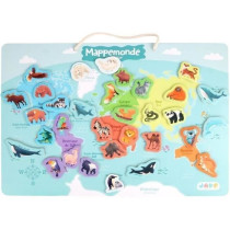 Plateau magnétique des continents - Jeu Éducatif - J.A.D.E - 30 piec
