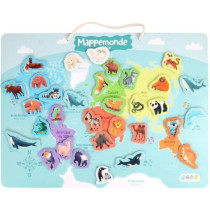 Plateau magnétique des continents - Jeu Éducatif - J.A.D.E - 30 piec