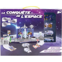 Station lancement navette espace - MGM - 3 véhicules métal - Sticker