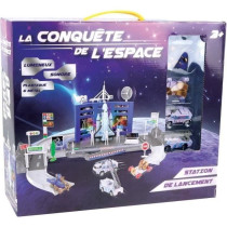 Station lancement navette espace - MGM - 3 véhicules métal - Sticker