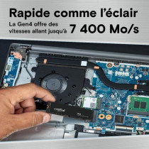 Crucial T500 SSD 500Go PCIe Gen4 NVMe M.2 SSD Interne Gaming, jusqu'a