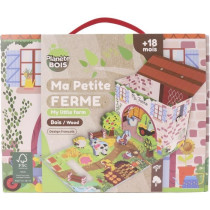 Maison de Jeu Ferme - PLANeTE BOIS - FSC - 12 Pieces - Jeu Enfant - De