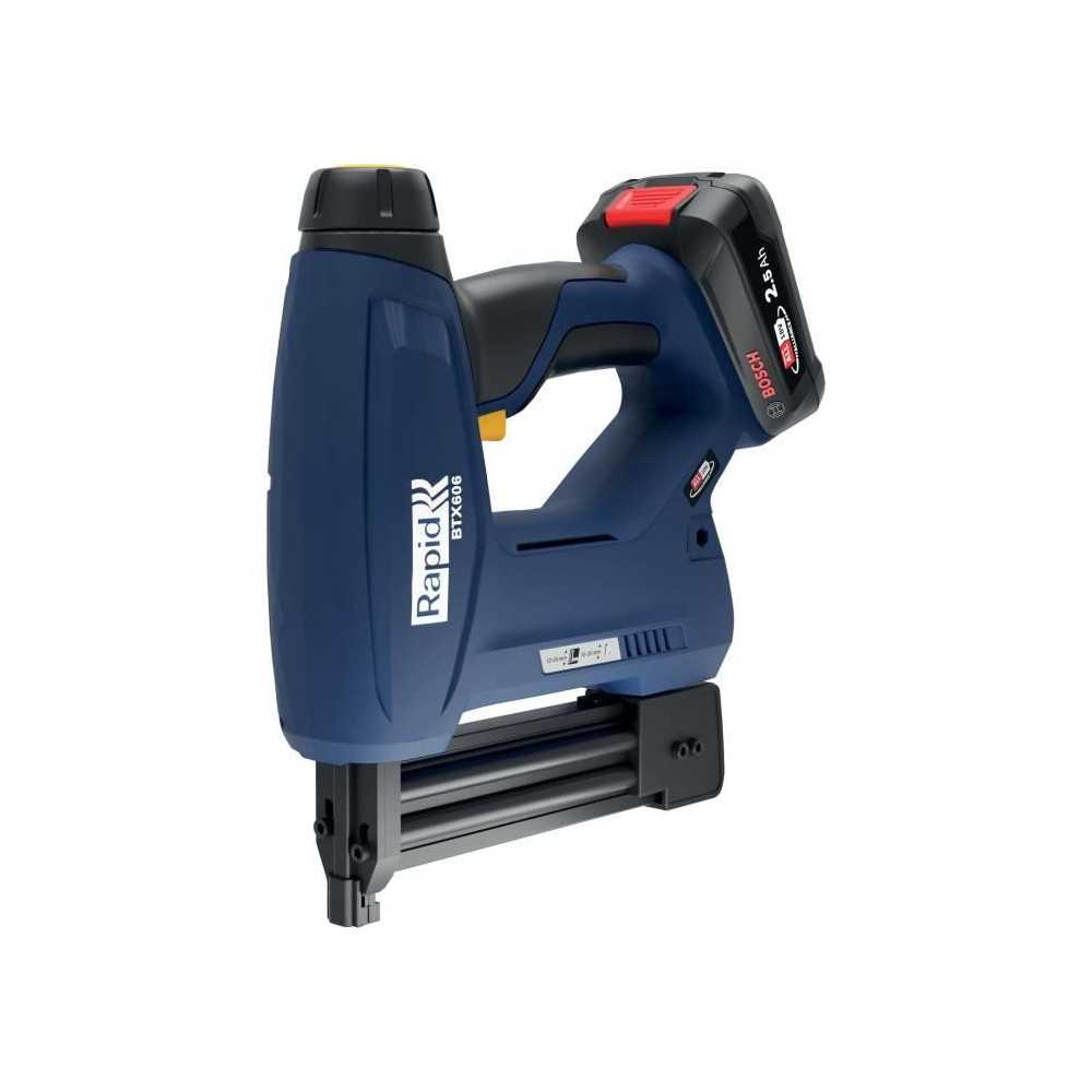 Agrafeuse a batterie 18V pour 606/12-25mm - 8/15-25mm - RAPID - BTX606