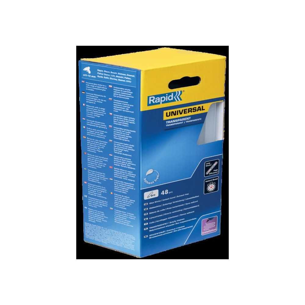 Colle - RAPID - 12mm x 48 sticks - Transparent - Fort débit - Temps d
