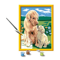CreArt Kids 18x24cm Amour maternel, Kit de peinture par numéros Numé