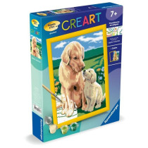 CreArt Kids 18x24cm Amour maternel, Kit de peinture par numéros Numé