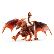 Dragon de lave,Figurine dragon schleich avec des parties mobiles, Drag