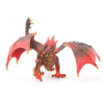 Dragon de lave,Figurine dragon schleich avec des parties mobiles, Drag
