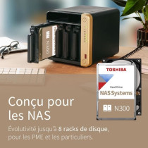 Disque dur interne - TOSHIBA - NAS N300 - 14 To - 7200 tpm - Haute fia