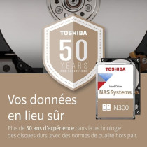 Disque dur interne - TOSHIBA - NAS N300 - 14 To - 7200 tpm - Haute fia